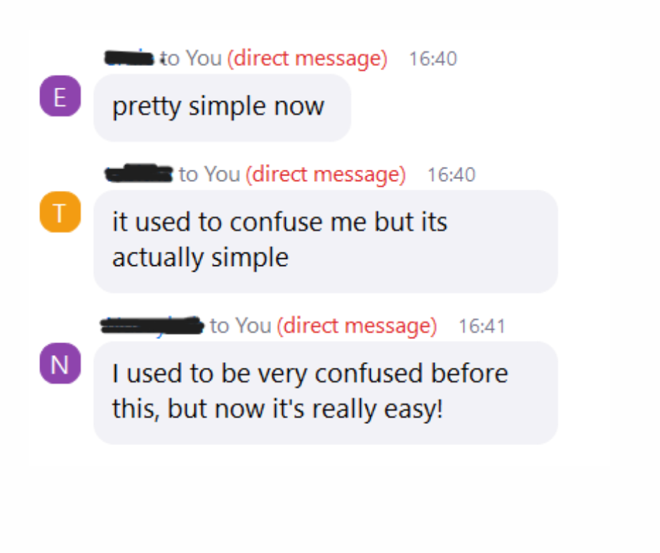 Live Group Lesson Feedback - Students Understanding Clearly